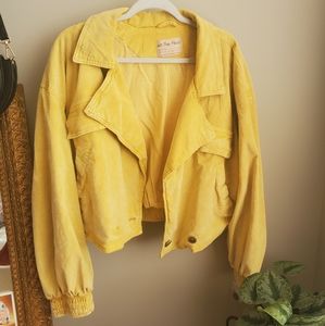 Free People Bomber Cropped Corduroy Jacket